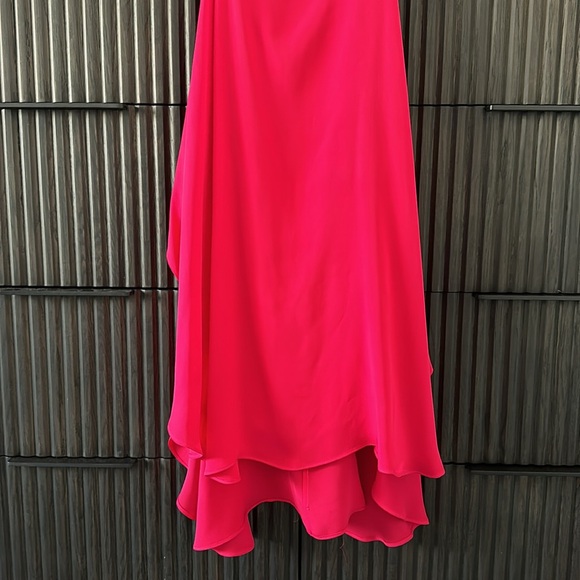 Alice & Olivia Hot Pink Silk Dress - Picture 4 of 10
